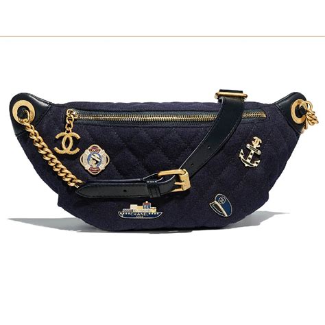 chanel belt bag blue|chanel belt bag men.